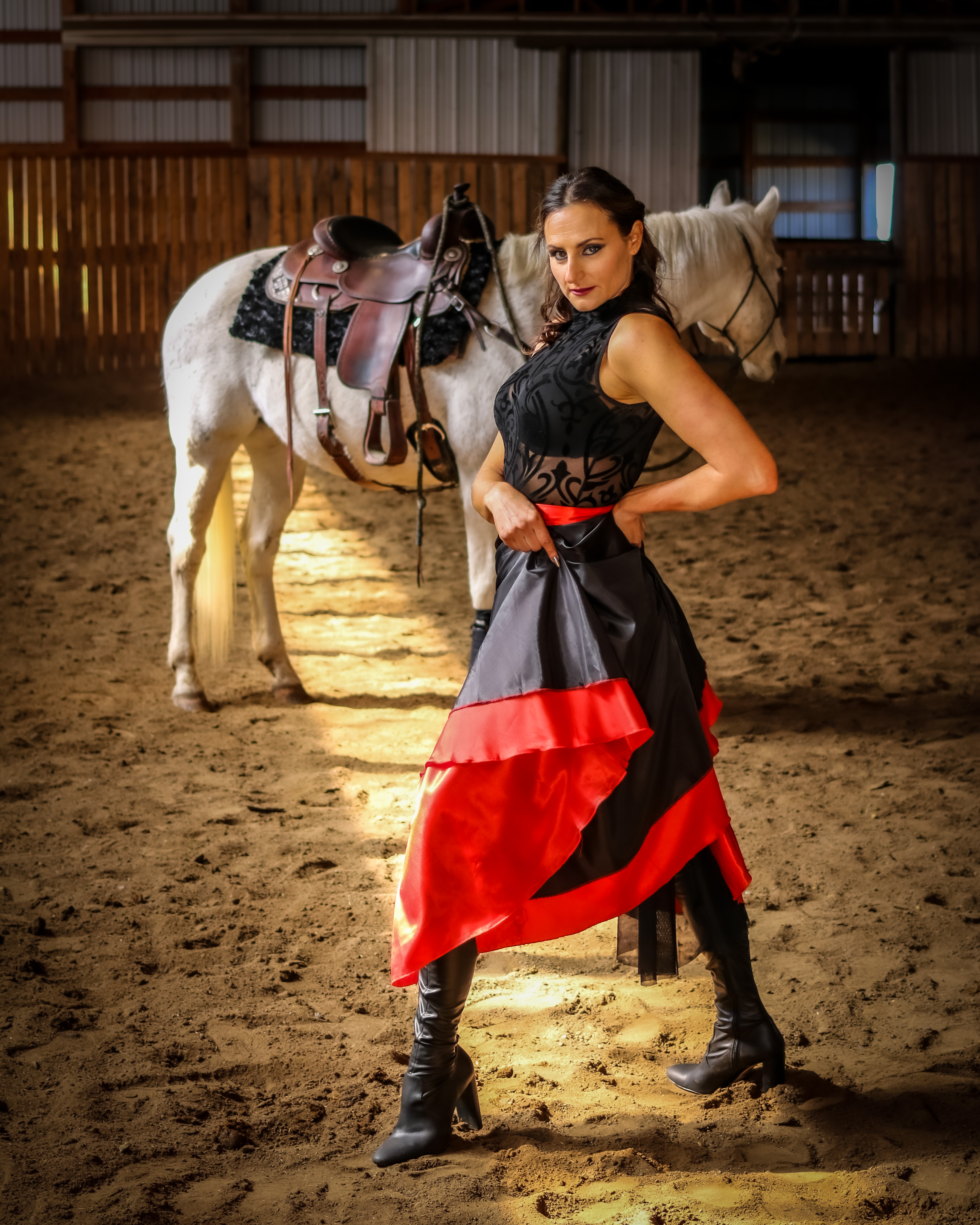 Editorial portrait — Amanda's WHR Magazine feature combining dance and visibility strategy
