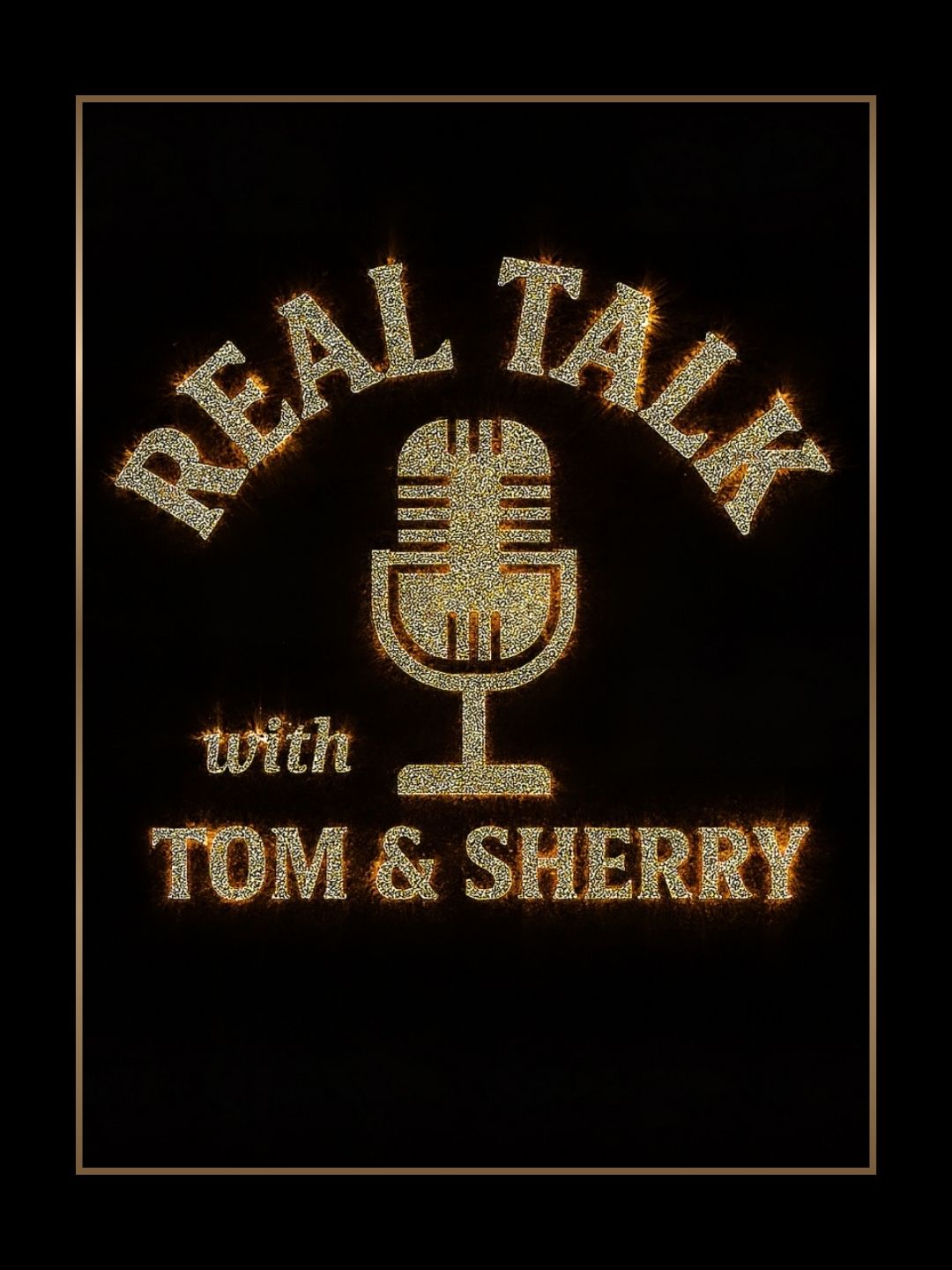 Real Talk with Tom & Sherry — podcast brand identity, Amanda Networks project